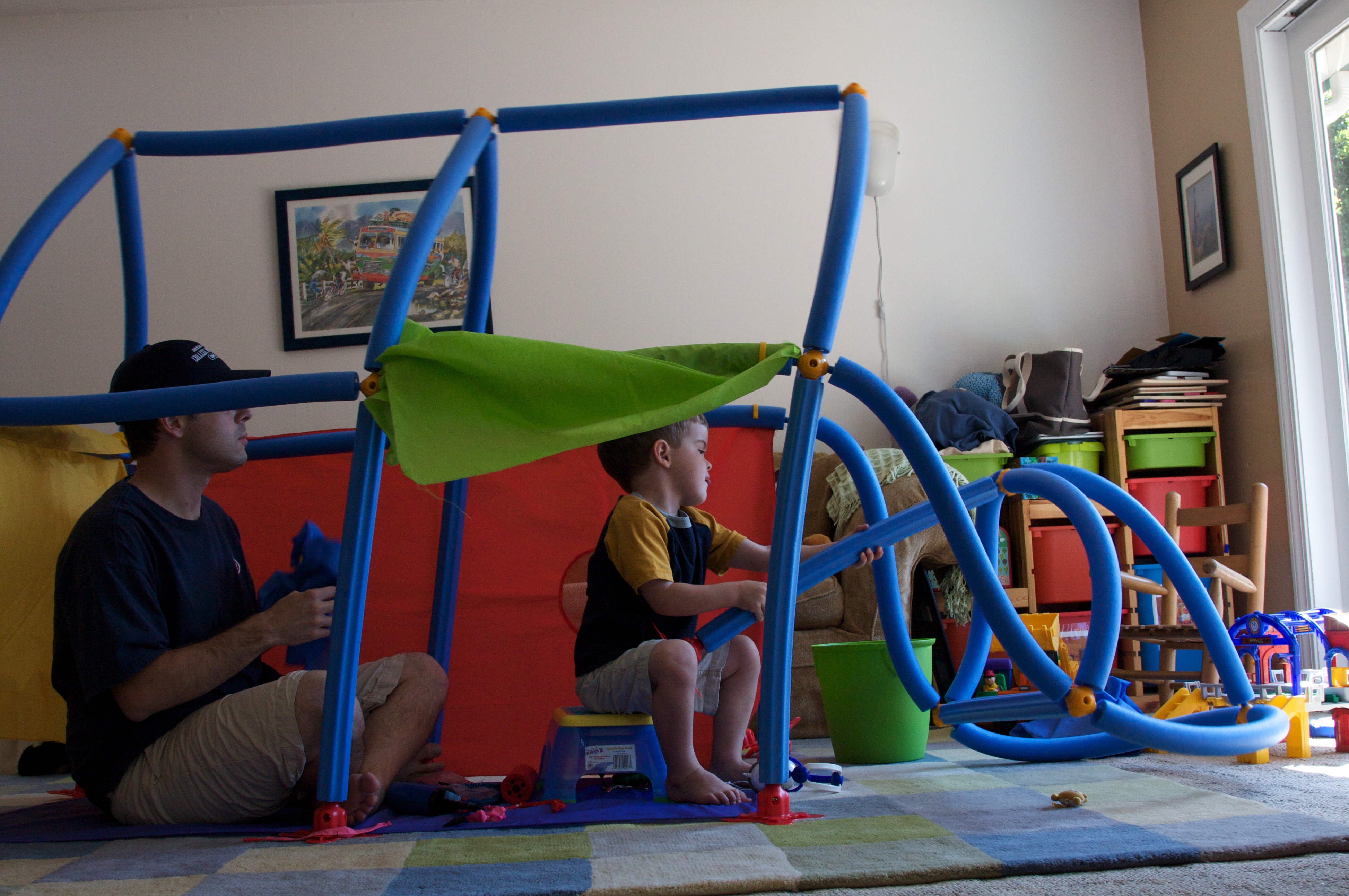 building a digger with dad