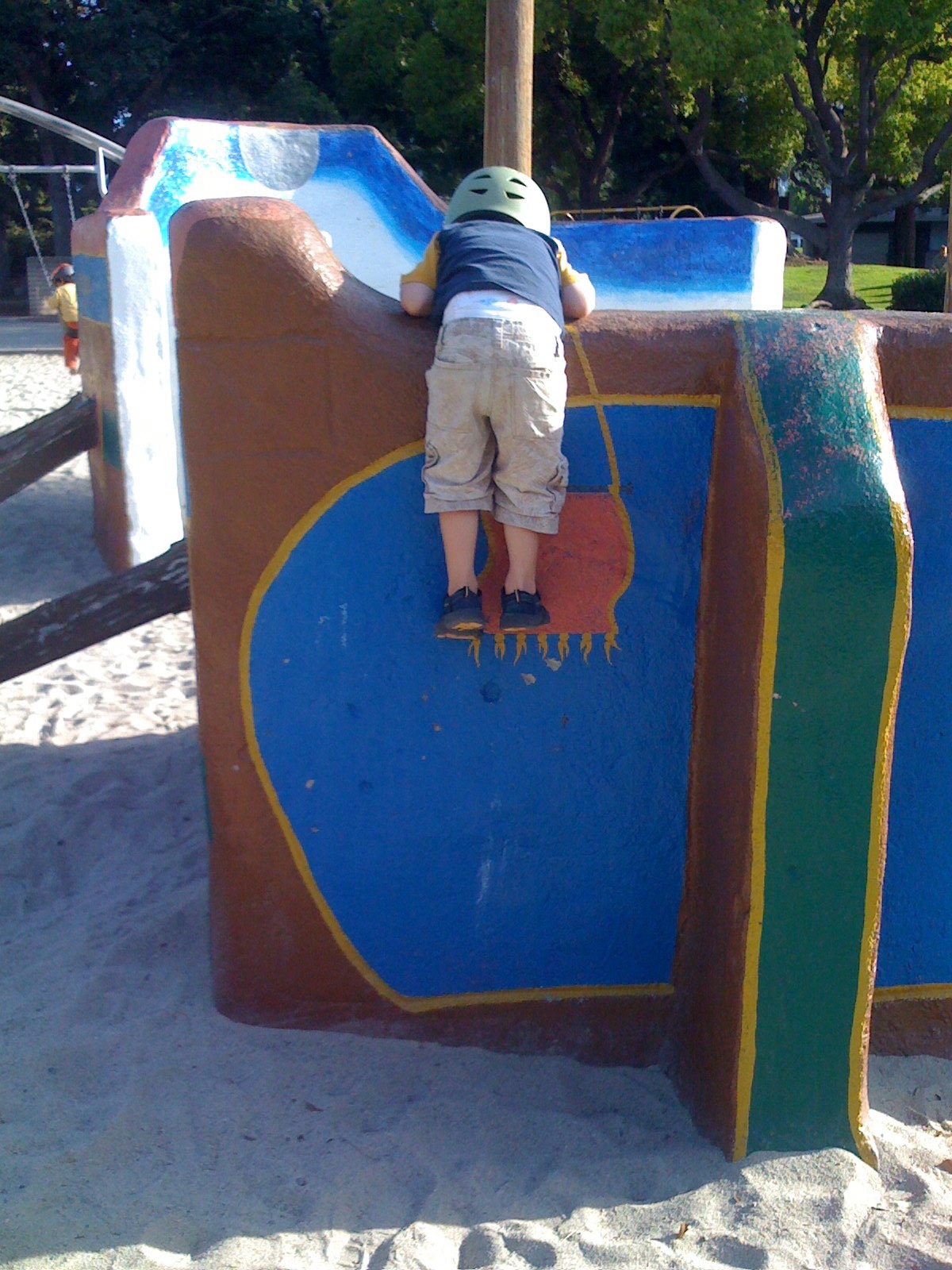 definitely didn’t know he could do this!?! (5 feet up)