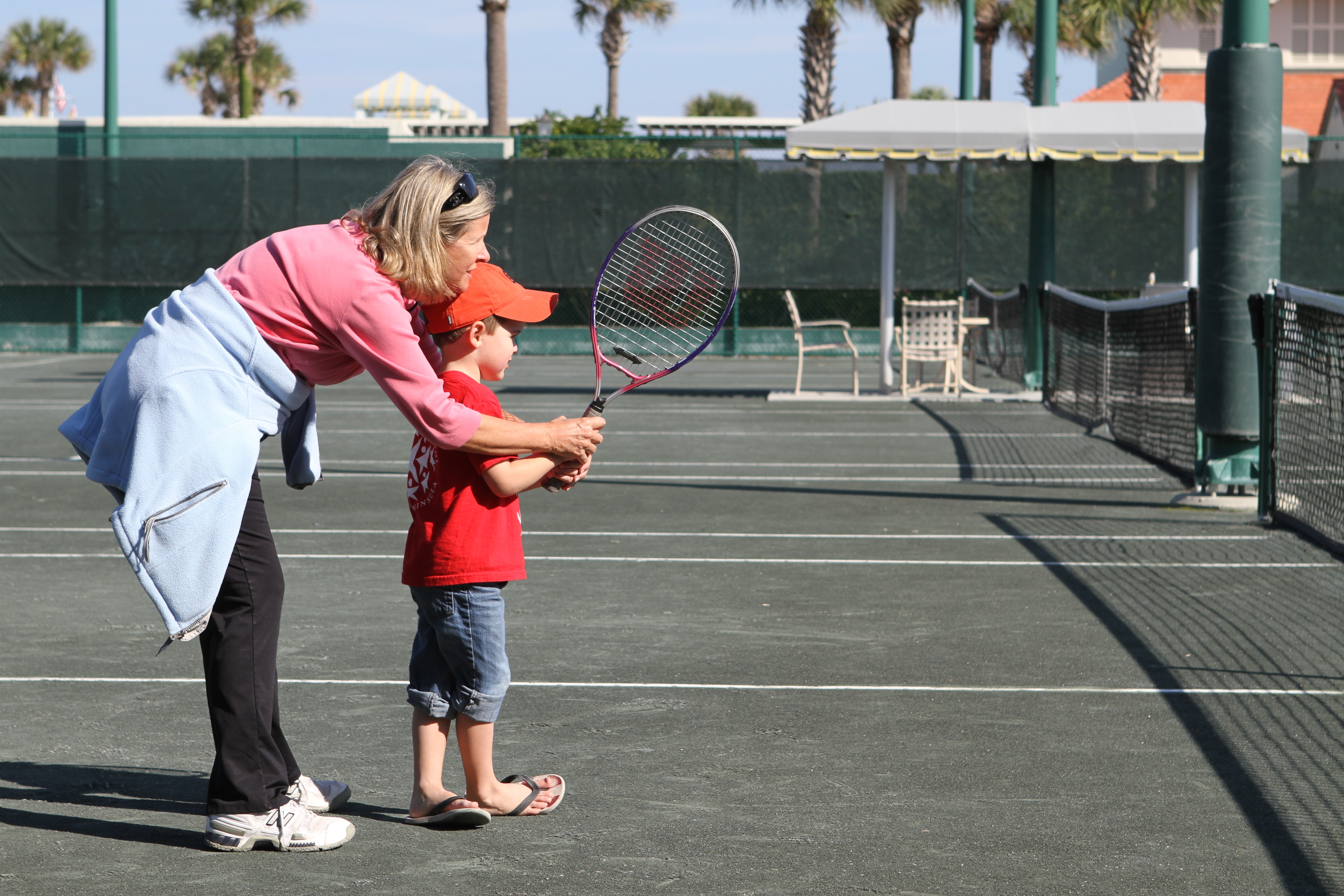 got some tennis tips from Aunt Mary Kay!