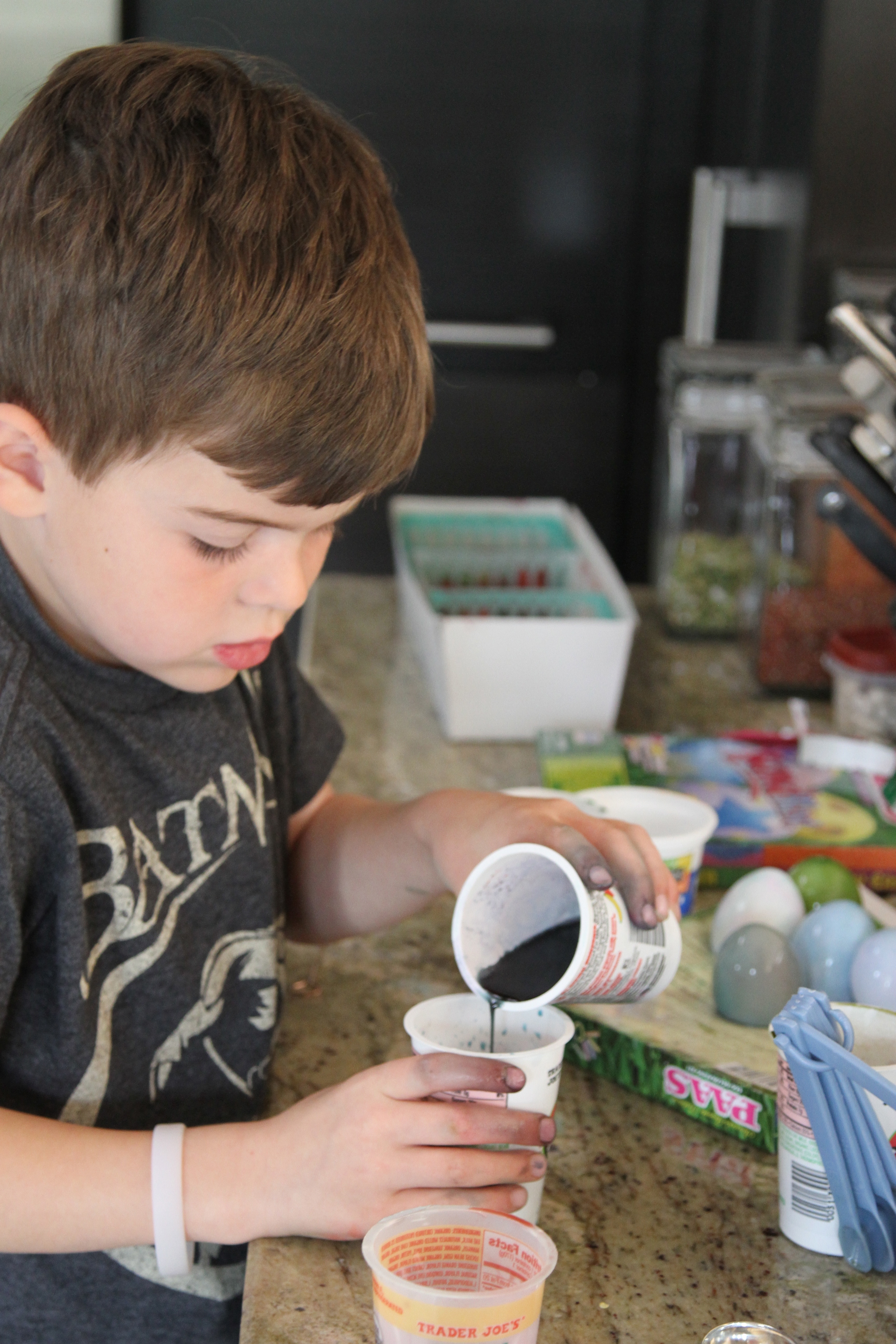 creating his own color combinations