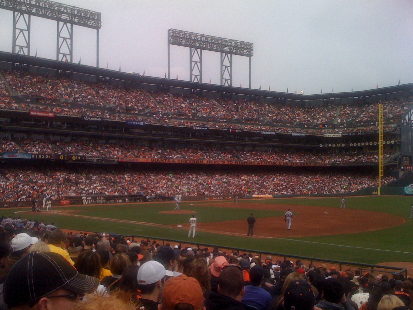 first Giants' game @ AT&T Park.