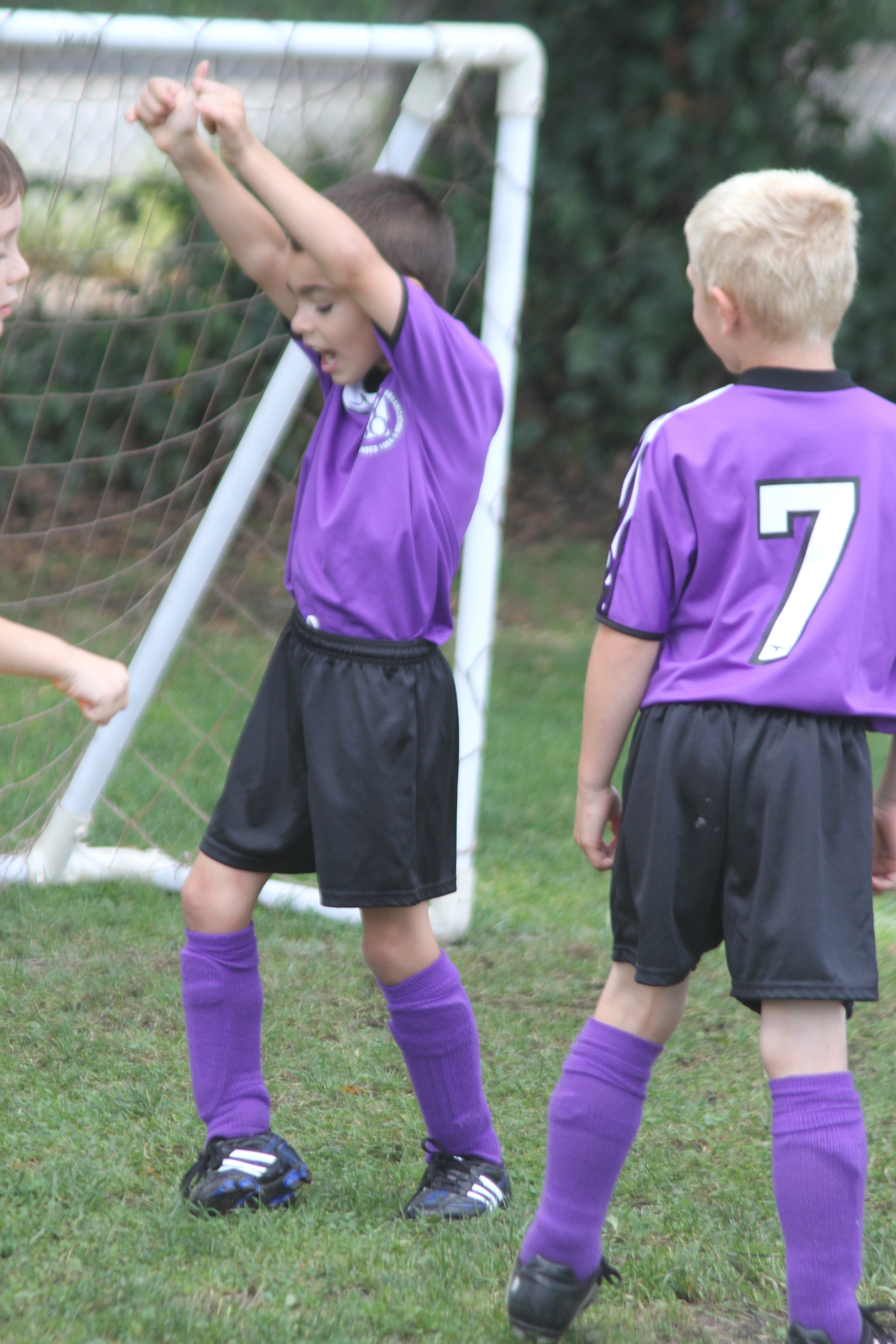 goal celebration that resulted from SPL's corner kick)