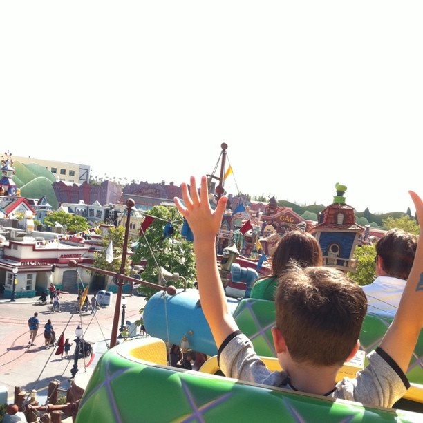 hands up in the air