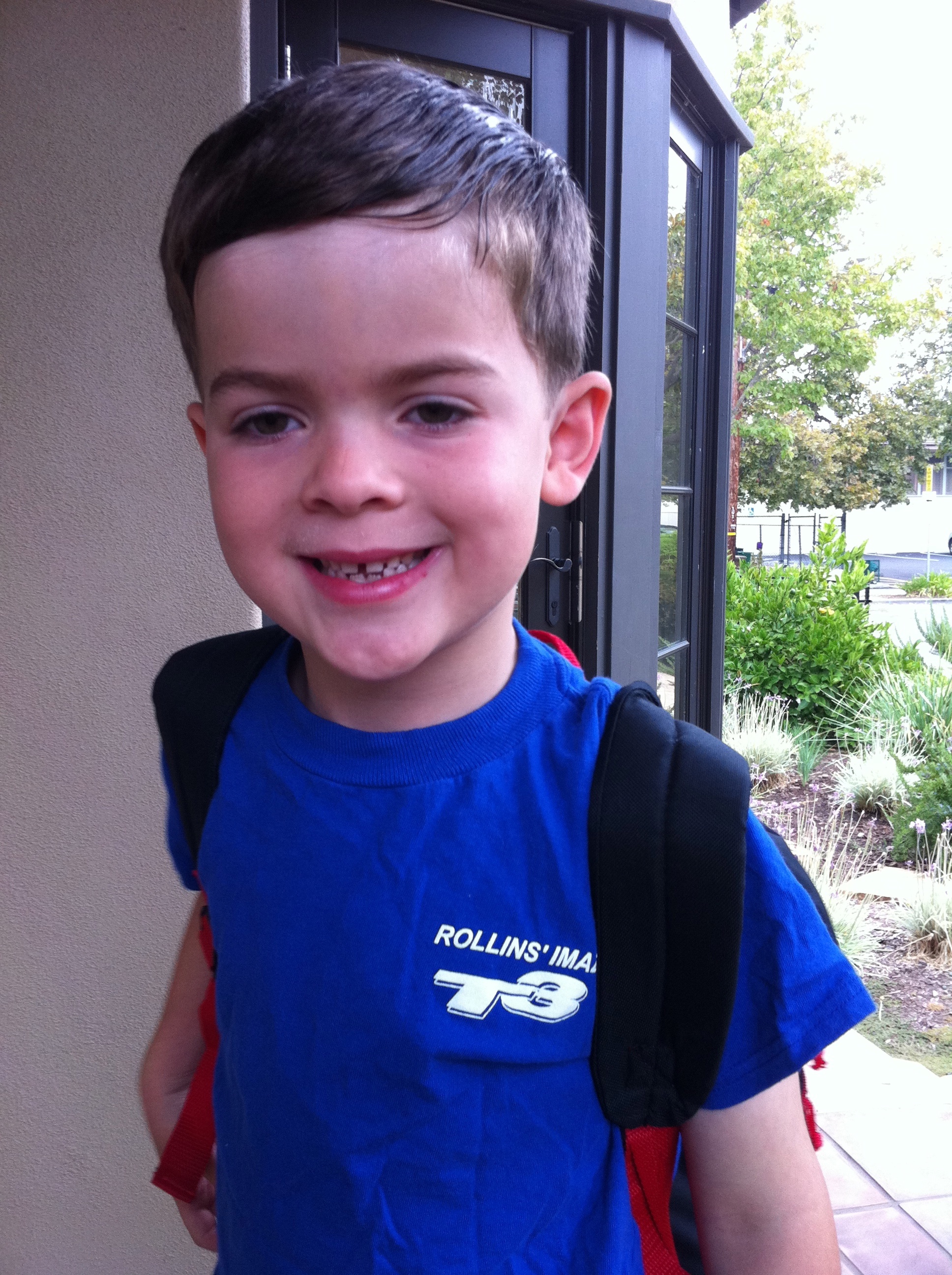 his shirt from Uncle Bryan's Iron Man triathalon
